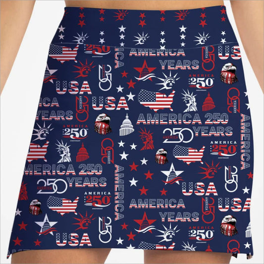 Skort Obsession USA 250 Navy Skort 17"