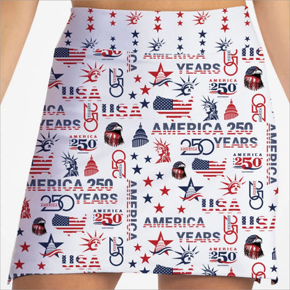 Skort Obsession USA 250 White Skort 17"