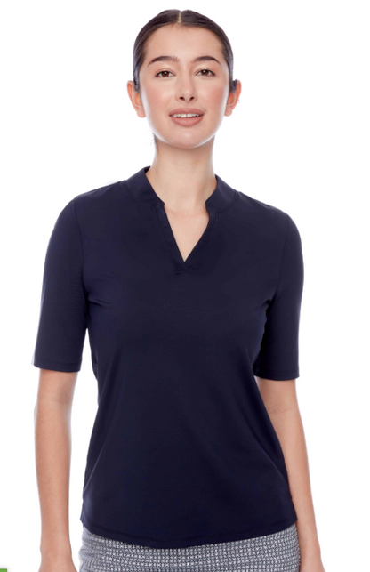 Swing Control CONTRAST VELOCITY SHORT 1/2 SLEEVE POLO (Multiple Colors)