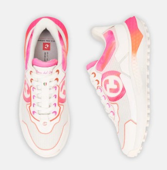Duca Del Cosma Vieste in White/Pink