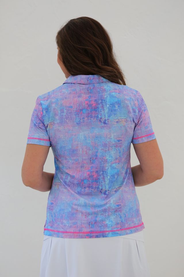 FAMARA FRAGMENTS Short Sleeve Polo Shirt