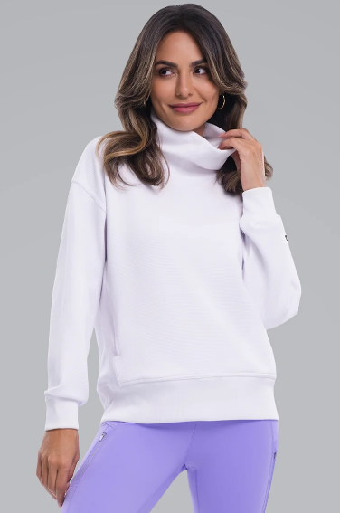 IBKUL Micro Waffle Knit Snuggle Funnel Pullover (Multiple Colors)
