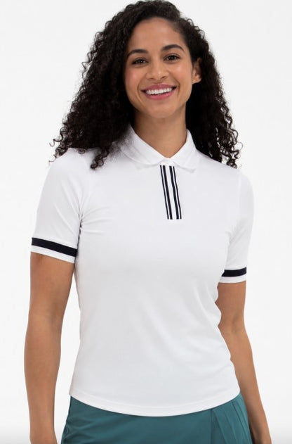 FORAY Short Sleeve Ribbed Polo