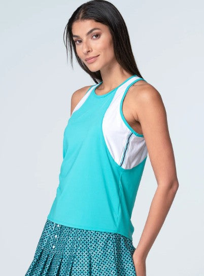 Lucky in Love EYELET YOU WIN IT Winner's Circle Tank