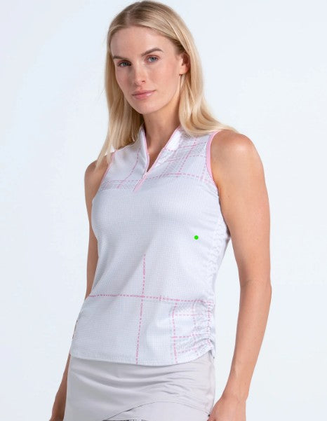 Lucky in Love Weave it to Me Woven Stroke Tank