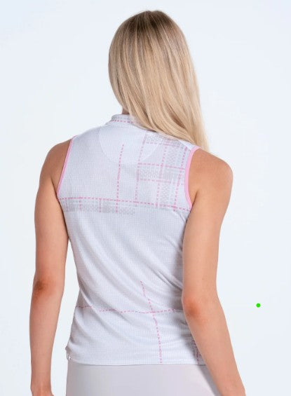 Lucky in Love Weave it to Me Woven Stroke Tank