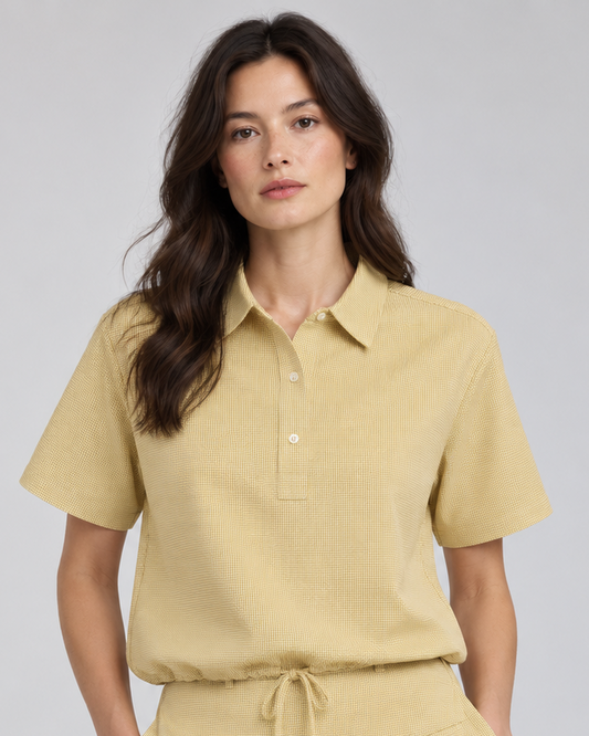 HEAD GOLF Drawstring-Hem Seersucker Polo (Multiple Colors)