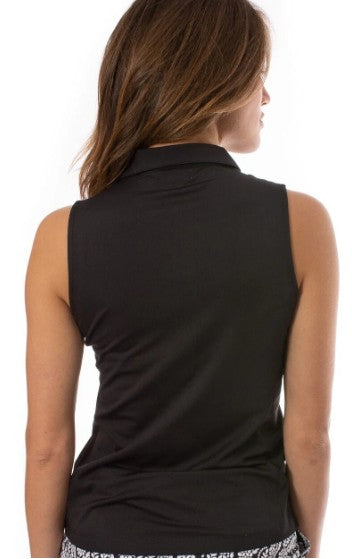 Golftini Sleeveless Zip Polo Essentials (Multiple Colors)