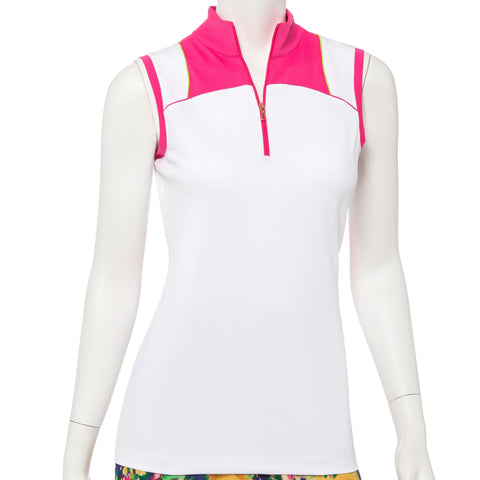 EP Pro Soleil Blocking Sleeveless Polo - Gals on and off the Green