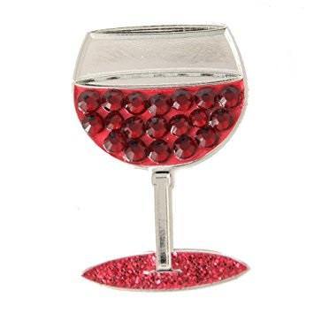 Bonjoc Swarovski Crystal Wine Glass Ball Marker - Gals on and off the Green