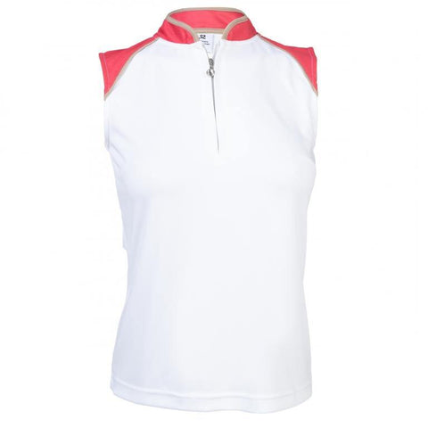 Daily Sports Coral Bloom Megan Sleeveless Polo - Gals on and off the Green