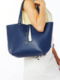 Belyn Key White/Blue Keystone Tote - Gals on and off the Green