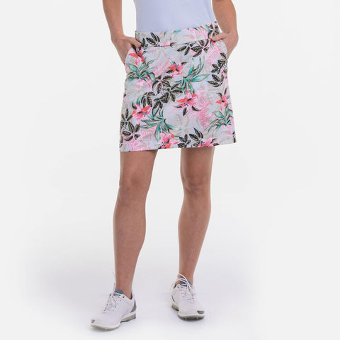 EPNY Cargo Chic Botanical Tropic Print Skort (19") - Gals on and off the Green