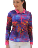 FAMARA Long Sleeve Golf Polo (Multiple Colors)