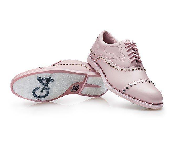 G/Fore Welt Stud Gallivanter Shoe in Blush - Gals on and off the Green