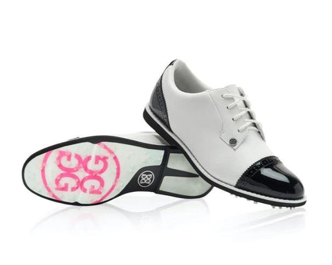 G/Fore Cap Toe Gallivanter in Snow/Onyx – Gals on and off the Green