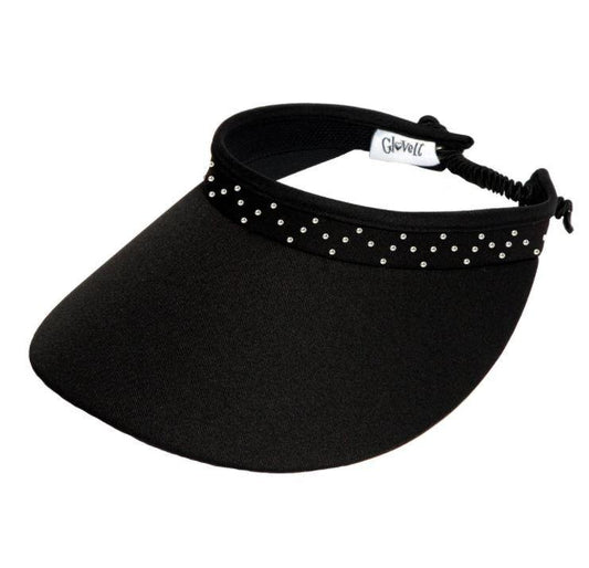GloveIt Black Bling Coil Visor - Gals on and off the Green