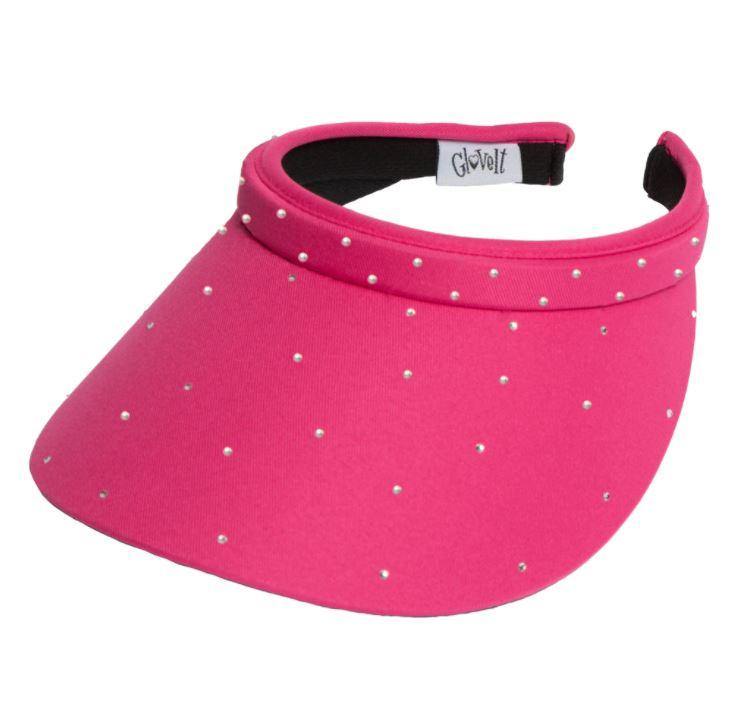 GloveIt Pink Bling Slide On Visor - Gals on and off the Green