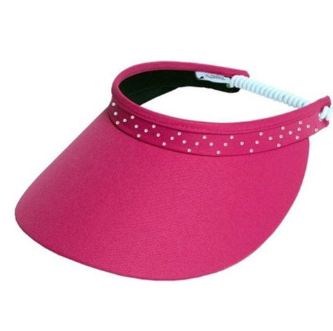 GloveIt Pink Bling Coil Visor - Gals on and off the Green