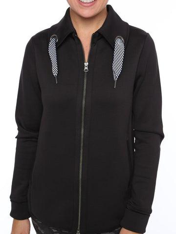 Belyn Key Grommet Jacket (Black) - Gals on and off the Green