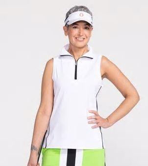 Kinona Lawai Keep It Covered Sleeveless Polo - Gals on and off the Green