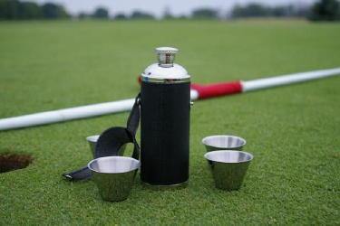 Birdie Bottle Flask - 8oz (Black) - Gals on and off the Green