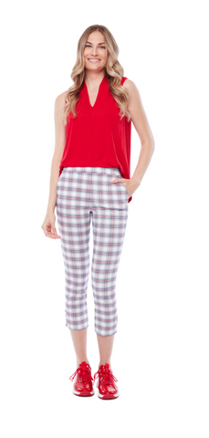 Swing Control Picnic Cropped Golf Pant