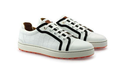 PREVIEW - Royal Albatross Liberty Croc Shoe in White - Gals on and off the Green