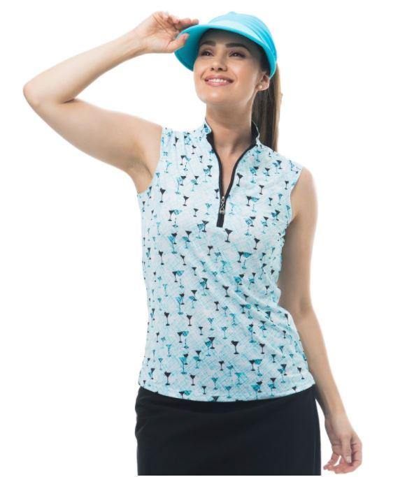 SanSoleil SolCool Sleeveless Mock (Multiple Prints) - Gals on and off the Green