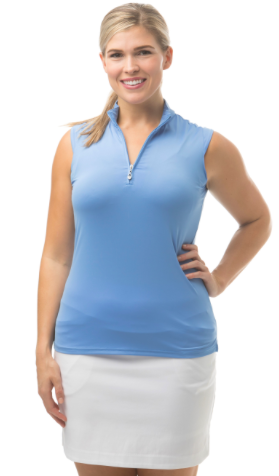 SanSoleil Sunglow Sleeveless Mock (Multiple Colors) - Gals on and off the Green