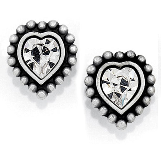 Brighton Shimmer Heart Mini Post Earrings - Gals on and off the Green