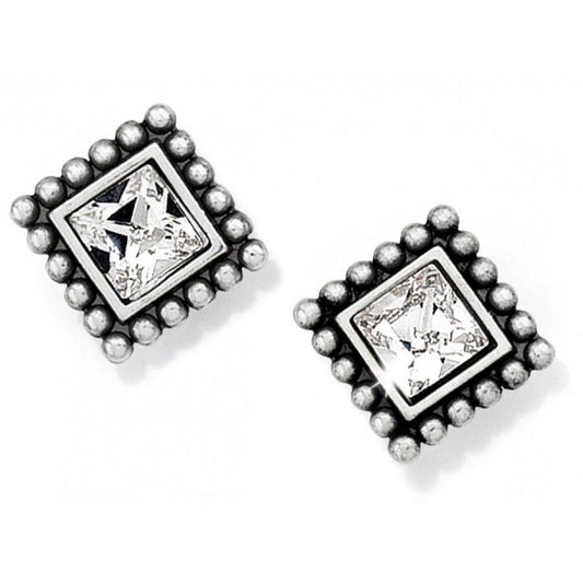 BRIGHTON | Sparkle Square Mini Post Earrings - Gals on and off the Green
