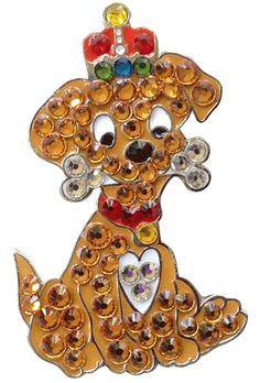 Bonjoc Swarovski Crystal Bentley The Dog Ball Marker - Gals on and off the Green