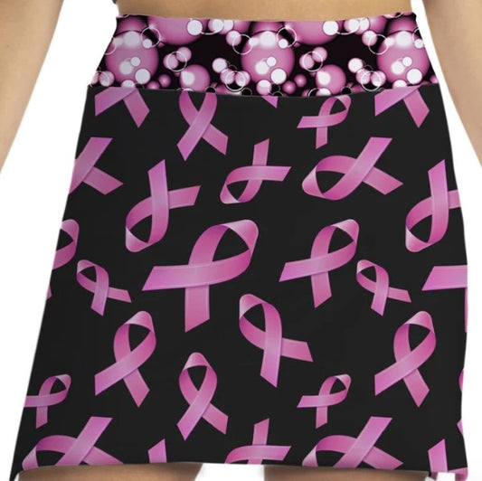 Skort Obsession Cure Breast Cancer Black Skort
