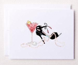 Bloom Designs Note Cards Pearls & Pars Print - Gals on and off the Green