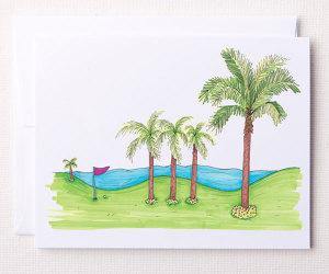 Bloom Designs Note Cards Resort Print - Gals on and off the Green