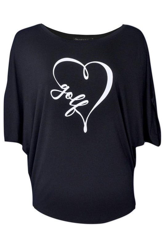 Bump & Run Heart Golf Circle Tee - Gals on and off the Green