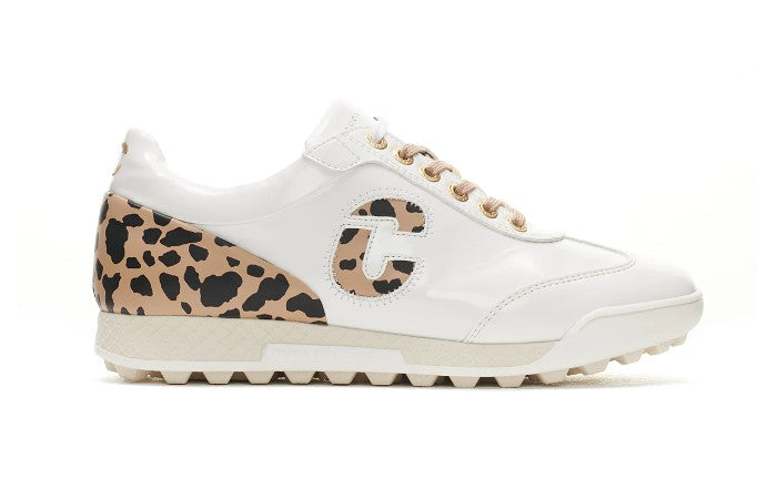 Duca Del Cosma King Cheetah White Golf Shoe