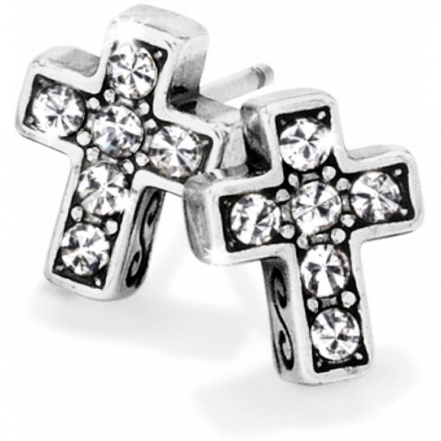 Brighton | Starry Night Cross Mini Post Earrings - Gals on and off the Green