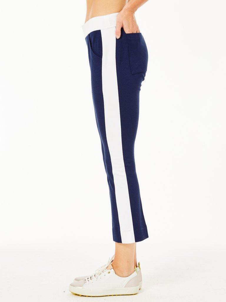 Belyn Key Laguna Ponte Crop Track Pant - Gals on and off the Green