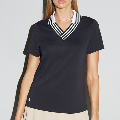 GGBlue Stripe Elisha Short Sleeve Polo