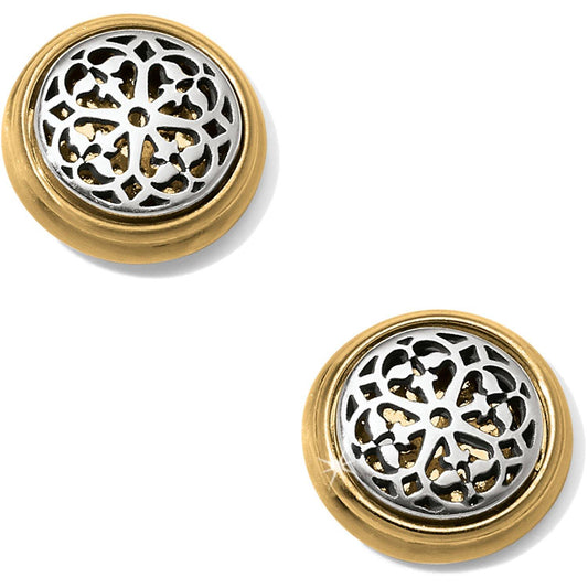 Brighton Ferrara Two Tone Post Earrings - Gals on and off the Green