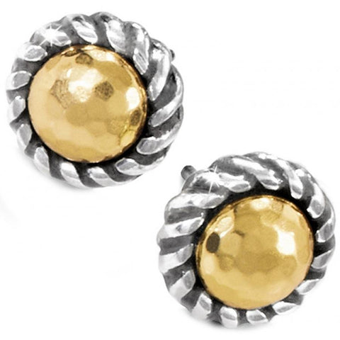 Brigthon Gold Magic Mini Post Earrings - Gals on and off the Green