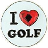 Bonjoc Swarovski Crystal "I ♥ Golf" Ball Marker - Gals on and off the Green