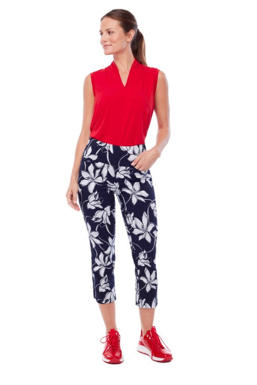 Swing Control Lilies Cropped Pant Gals on and off the Green
