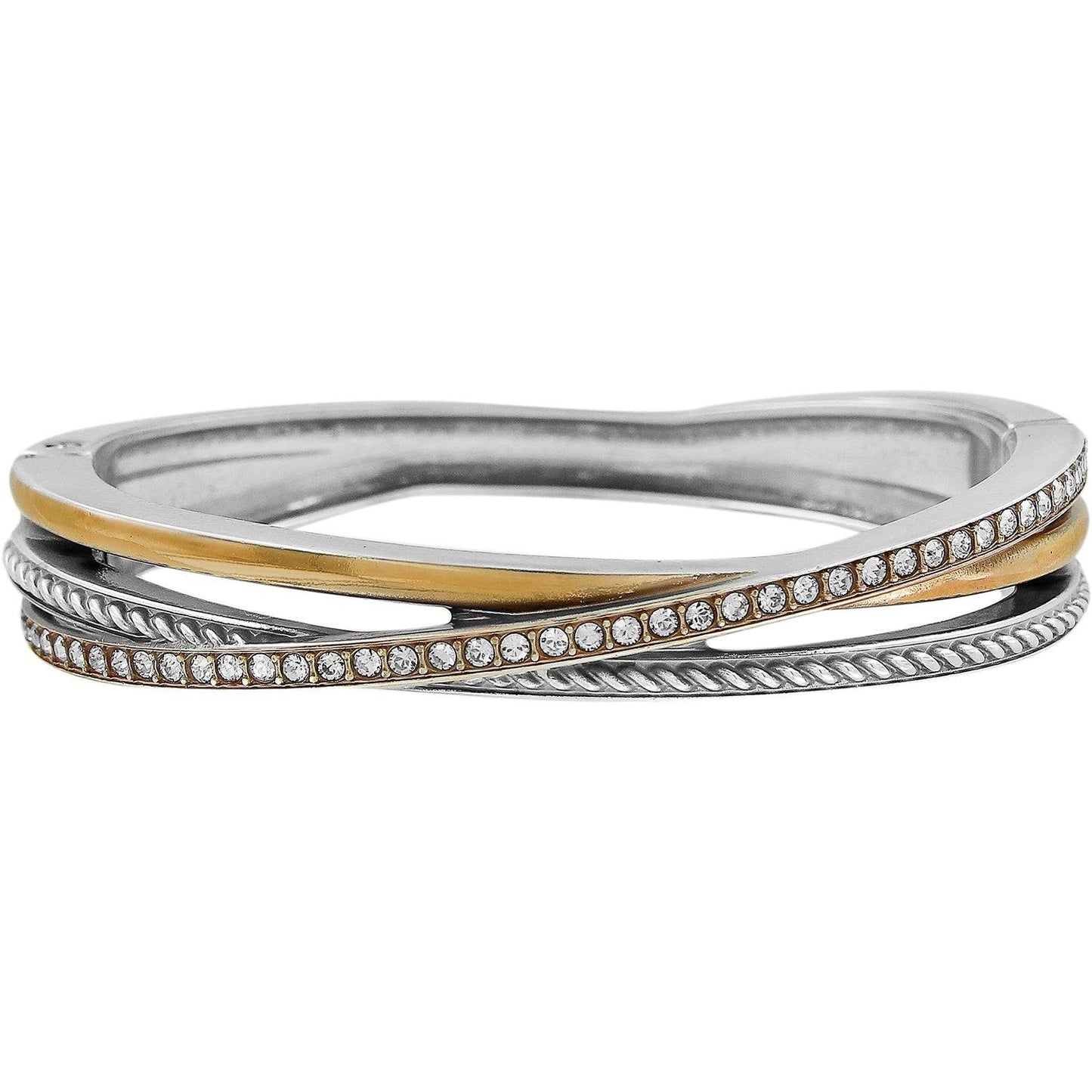 Brighton Neptune's Rings Narrow Hinged Bangle - Gals on and off the Green