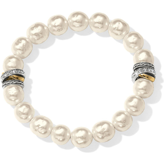 Brighton Neptune's Rings Pearl Stretch Bracelet - Gals on and off the Green