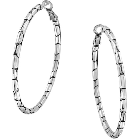 Brighton Pebble Large Hoop Earrings - Gals on and off the Green