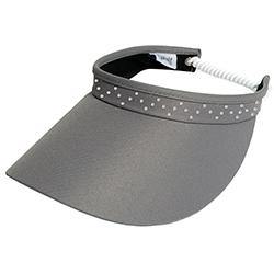 GloveIt Gray Bling Coil Visor - Gals on and off the Green